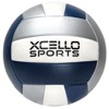 Xcello Sports Volleyball Assorted Graphics with Pump Navy/Silver, Navy/Red (Pack of 2) - 4 of 4
