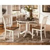 2pc Whitesburg Dining Room Side Chair Cottage White - Signature Design by Ashley: Hardwood Frame, Slat Back Design - 3 of 4