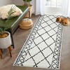 Moroccan Rug Modern Geometric Area Rug Fluffy Rug Carpet - 3 of 4