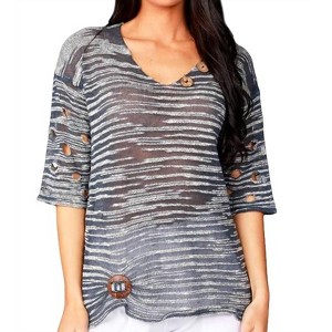 Women's Cut-Out Sleeve Top - ANGEL - 1 of 2