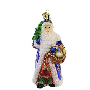 Old World Christmas 5.5 Inch Regal Father Christmas Ornament Basket Of Toys Tree Ornaments - 1 of 3