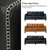 Bona 81.5" genuine leather tuxedo arm sofa couch|ARTFUL LIVING DESIGN - 3 of 4