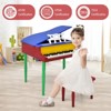 Infans 30-Key Classic Baby Grand Piano Toddler Toy Wood w/ Bench & Music Rack Colorful - 4 of 4