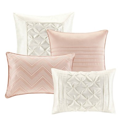 Blush King Microfiber Down Alternative 24-Piece Bedding Set