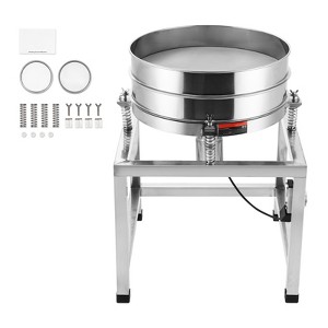 VEVOR Automatic Electric Vibrating Sieve, Stainless Steel Sifter Shaker Machine with 40+100 Mesh, 25W Automatic Powder Sifter Machine - 1 of 4