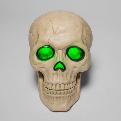 10" Large Light Up Skull Halloween Decorative Prop - Hyde & EEK! Boutique™