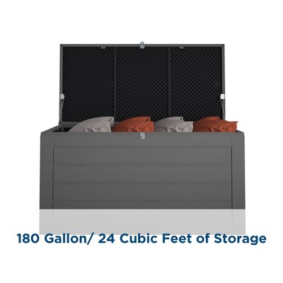 Cosco Extra Large Black Lockable Outdoor Deck Storage Box