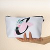 Unique Bargains Large Capacity Zipper Personalized Small Makeup Bag White - 4 of 4