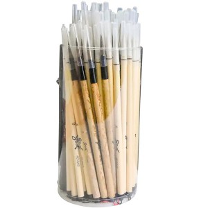 Sax Watercolor Paint Brushes with Bamboo Handles, Assorted Sizes, Set of 72 - 1 of 4