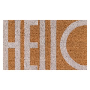 Aloha Hello Coir Doormat - Novogratz by Momeni - 1 of 3