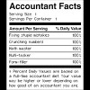 Men's Design By Humans Accountant Nutrition Facts Label By EJamjar T-Shirt - 2 of 2