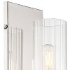 Minka Lavery Modern Wall Light Sconce Chrome Hardwired 5" Fixture Clear Glass Shade for Bedroom Bathroom Vanity Reading Hallway - 3 of 3