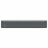 vidaXL Garden Raised Bed Grey Galvanized Steel 157.5 x 31.5 x 31.9 in - 4 of 4