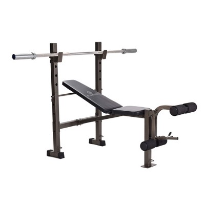 Soozier Adjustable Weight Bench With Rack For Dumbbells & Storage ...