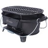 KTMBDW Large Hibachi Grill Outdoor, Portable Charcoal Grill and Tabletop Cast Iron Skillet, 100% Cast Iron, Durable, Camping Grill Grate - 2 of 4
