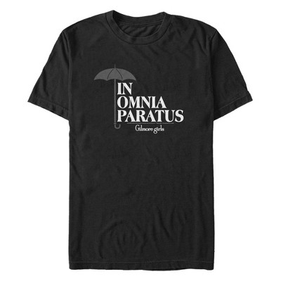 Men's Gilmore Girls In Omnia Paratus  T-Shirt - Black - 2X Large