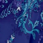evening blue intricate paisley