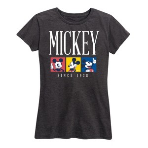Women's - Disney - Mickey Color Block Short Sleeve Graphic T-Shirt - 1 of 4