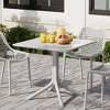 WestinTrends Playa 31.5" Square Outdoor Plastic Resin Patio Dining Table for 4 - 2 of 4