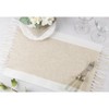 Saro Lifestyle Table Mats With Two-Tone Design (Set of 4) - 4 of 4
