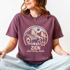 Zion National Park Two-Toned Circle - Women's Garment Dyed Graphic T-Shirt - 3 of 4