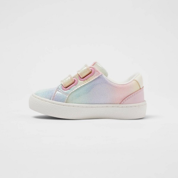 Tenis Sora con brillantina y cierre de velcro con estampado de estrellas para niños pequeños - Cat & Jack™ 2