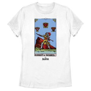 Women's Marvel: Agatha All Along Knight Of Wands Card T-Shirt - 1 of 4