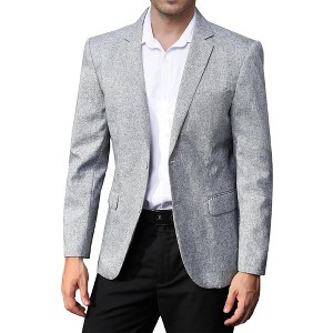 Blazers for Men Business Casual Suit Jacket 2 Button Regular Fit Casual Blazer Fashion Mens Jackets Blazers - 1 of 4
