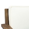 PAGED Patio Dining Chairs Wood Patio Chairs with Waterproof Thick Cushion, Unique Back Design for Garden, Patio, Lawn - 2 of 4