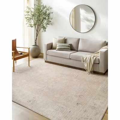 Hauteloom Marlene Damask Blush Area Rug
