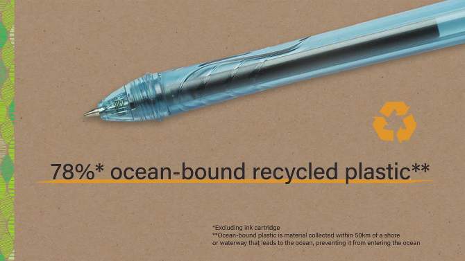 BiC 4ct Gel Pen Ocean-Bound ECOlutions Assorted Ink, 2 of 8, play video