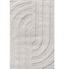 Home Mart Goods 2x3 Ivory Light Cream Waves Stripes Geometric Abstract Soft Pile Boho Minimal Door Mat Area Rug - 3 of 4