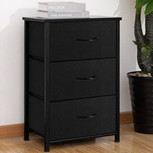 FONTOI Storage Cabinets with Multi-Drawer Locker, Timeless Design, Space-Saving for Modern Interiors, Black, 17.7"*11.8"*26.4" - 1 of 4
