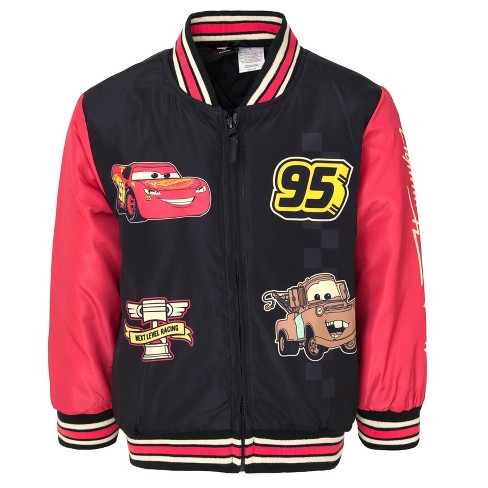 Disney Toy Story Cars Zip Up Varsity Bomber Jacket Little Kid - image 1 of 4