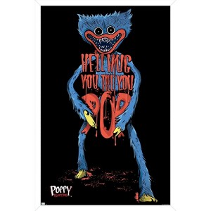 Trends International Poppy Playtime - Huggy Wuggy Hug Framed Wall Poster Prints - 1 of 4
