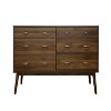GDFStudio Wilbur Mid-Century Modern Wooden 6 Drawer Double Dresser - 2 of 4