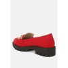 Jacop Micro Suede Metal Chain Link Loafers Women - 3 of 4