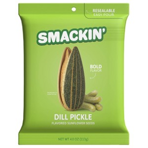 SMACKIN' Dill Pickle Sunflower Seeds - 4oz - 1 of 4