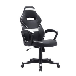Brassex 51.2" Layne Gaming Chair Black/White - 1 of 4
