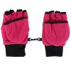 Iceberg Polar Wear Kid's 4-7 Winter Fleece Convertible Fingerless Glove to Mitten - 4 of 4