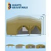 10x20 heavy-duty pop-up canopy w/ 6 walls, 3 heights. Includes bag, weights, stakes & ropes. Ideal for outdoor events! - 4 of 4