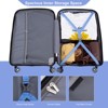3 Piece Luggage Set PP Lightweight Suitcase Set with TSA Lock & Expanable Spinner Wheels 20inch+24inch+28inch - 4 of 4