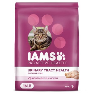 IAMS Proactive Health Adult Urinary Tract Healthy Chicken Flavor Dry Cat Food - 1 of 4