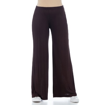24seven Comfort Apparel Women's Maternity Comfortable Lounge Pants-Brown-S