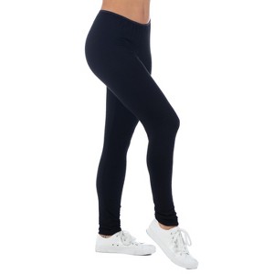 24seven Comfort Apparel Comfortable Ankle Length Stretch Leggings - 1 of 3