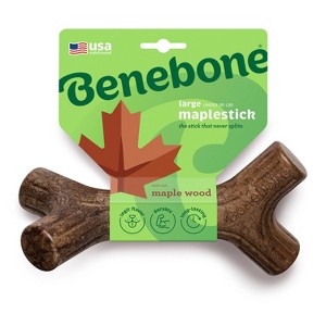 Benebone Maple Wood Maplestick Dog Bone Chew Toy - L - 1 of 4