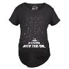Maternity Force Is Strong Funny Pregnancy T Shirt Graphic For Expecting Mothers - Crazy Dog Maternity T Shirt - 2 of 4