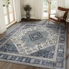 Abynow Medallion Diamond Distressed Rustic Indoor Area Rug - 4 of 4