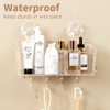 ATTOP Shower Caddy Suction Cup, No-Drilling One Second Installation Shower Caddy, Waterproof Suction Cup Shower Organizer for Kitchen Bathroom Storage - 4 of 4