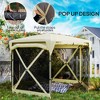 11 x 11ft Pop Up Gazebo Screen Tent with Removable Roof Cover, Roll-up Wind Panels for Camping - 4 of 4